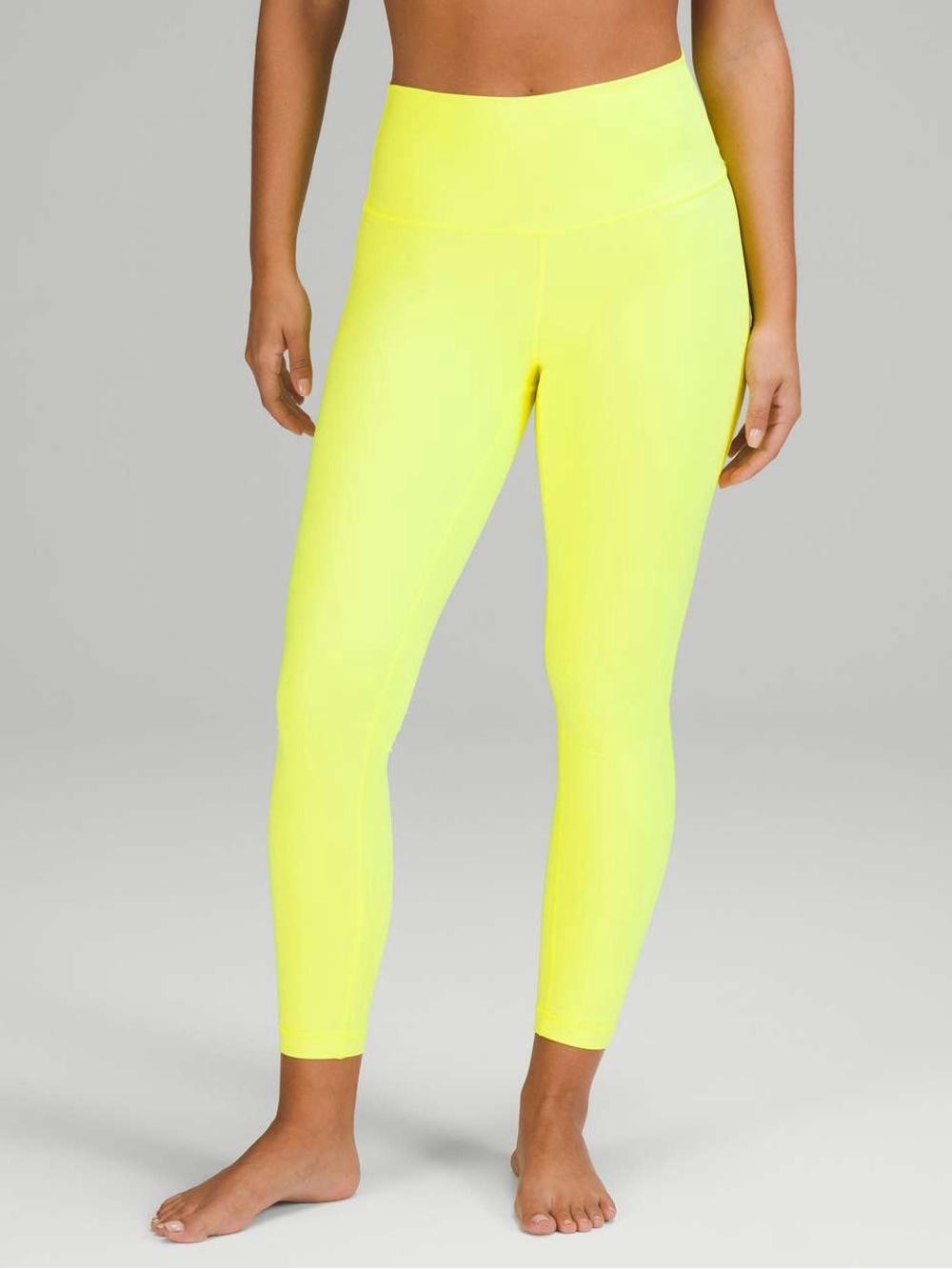 Lululemon Wunder Under High-Rise Tight 25" - Highlight Yellow Neon Leggings